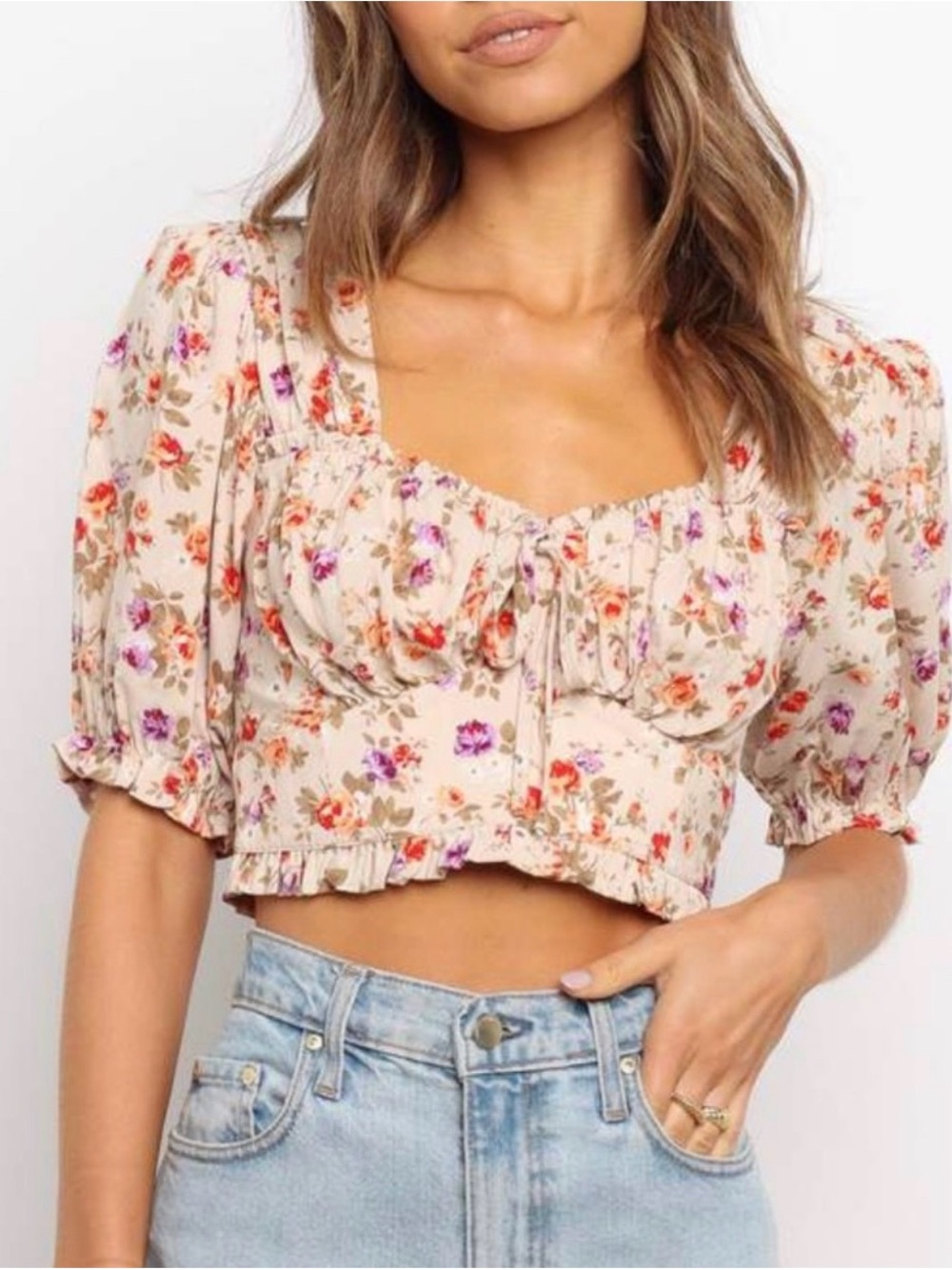 Seven Wonders Floral Crop Top